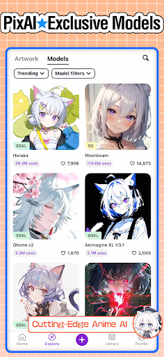 PixAI: AI Anime Art Generator screenshot