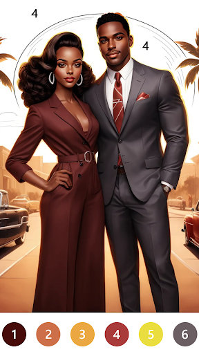 Black Color Paint By Number screenshot