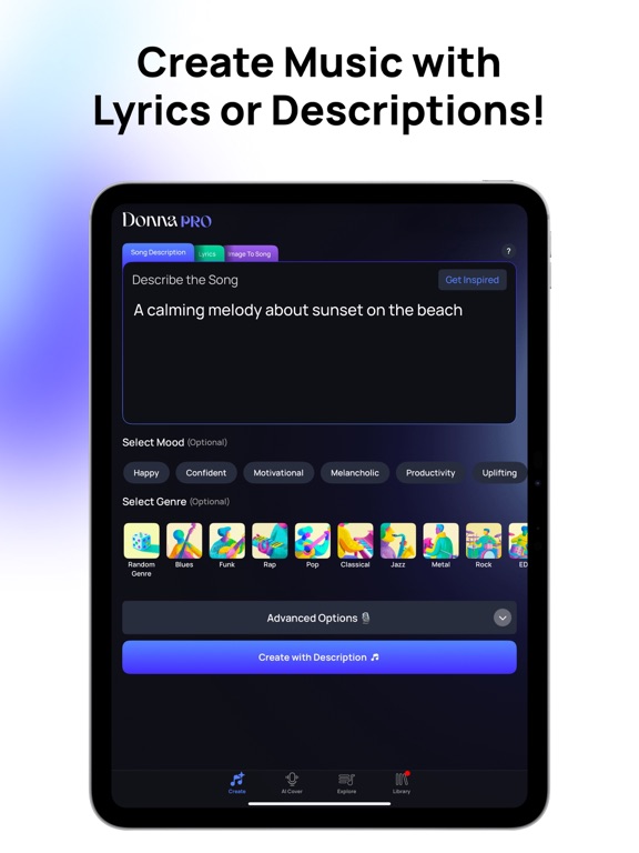 Donna AI Song & Music Maker screenshot