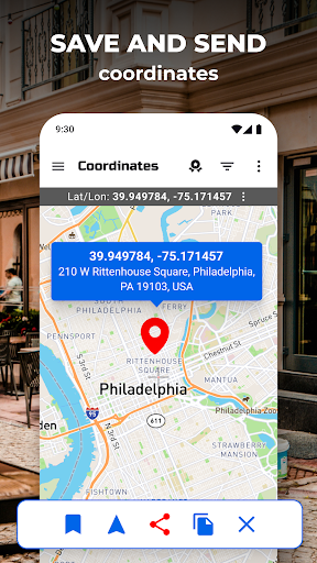 GPS Coordinates Locator Map screenshot