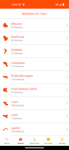 Osterie d'Italia 2025 screenshot