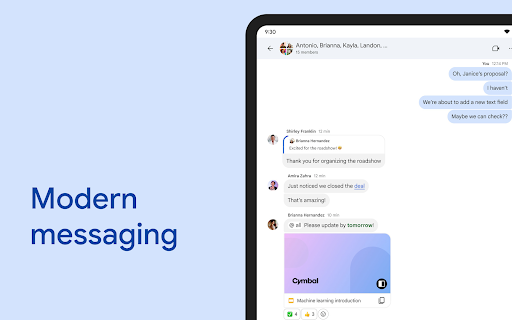 Google Chat screenshot