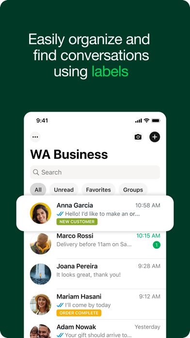 WhatsApp Business screenshot