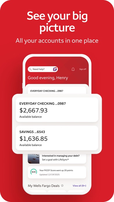 Wells Fargo Mobile® screenshot