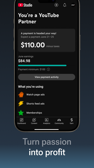 YouTube Studio screenshot