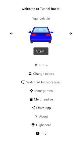 Tunnel Racer - Evade the cars screenshot