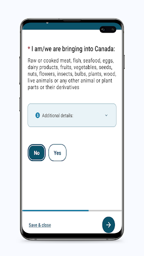 ArriveCAN screenshot
