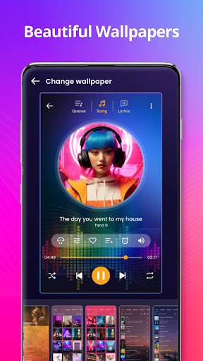 Music player screenshot