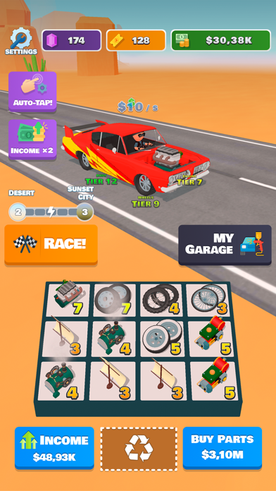 Idle Racer — Tap, Merge & Race screenshot