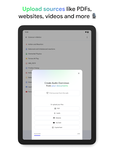 Google NotebookLM screenshot