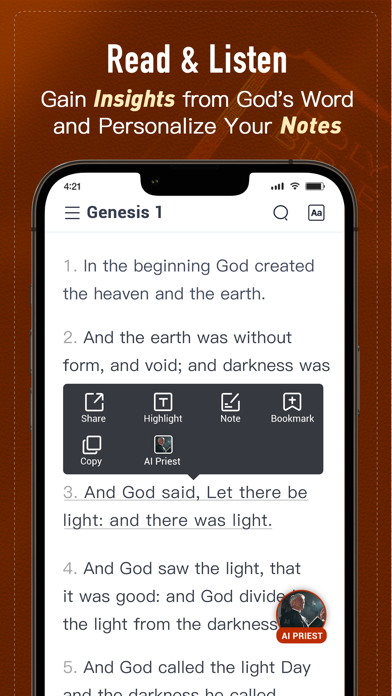 Bible Daily, KJV Bible + Audio screenshot