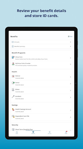 MyChoice Benefits screenshot