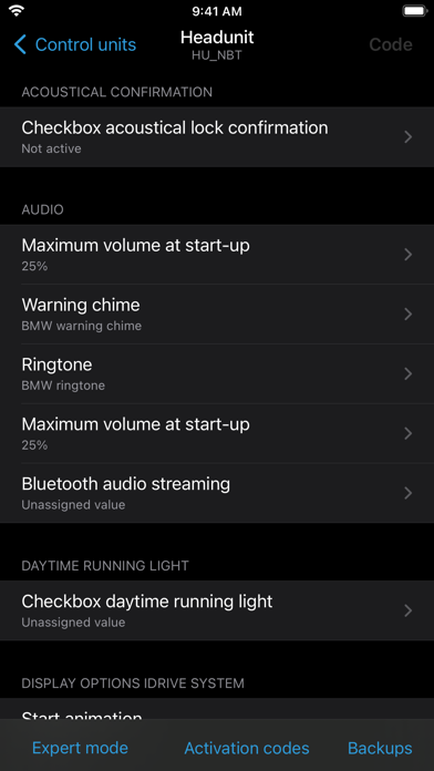 BimmerCode for BMW and MINI screenshot