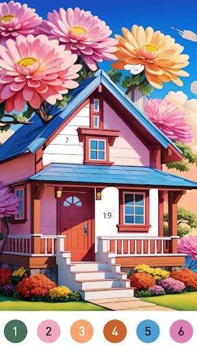 Fairytale Color by number game screenshot