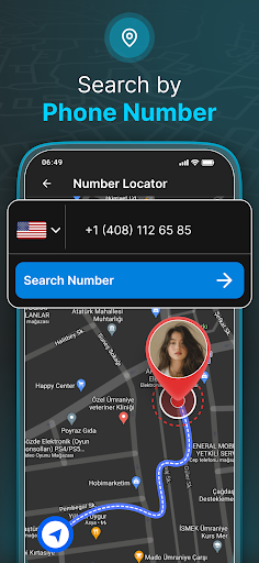 Mobile Number Locator App screenshot