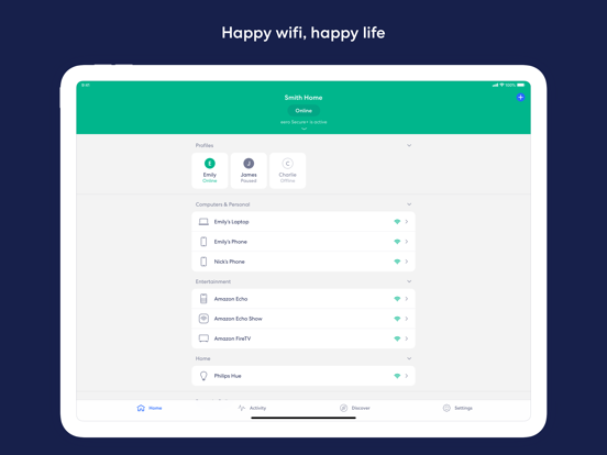 eero wifi system screenshot