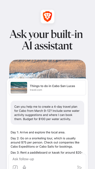 Brave Private Web Browser, VPN screenshot
