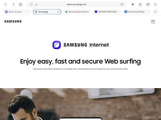 Samsung Internet Browser screenshot