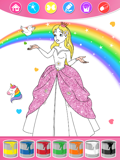 Princess Coloring Book & Games screenshot