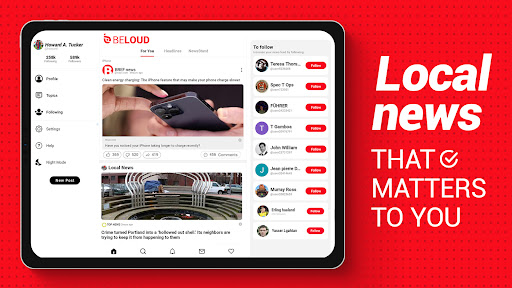 Beloud: News & Free Speech screenshot