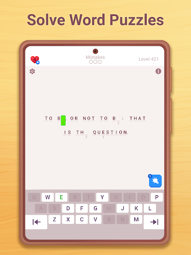 Cryptogram - Word Brain Puzzle screenshot