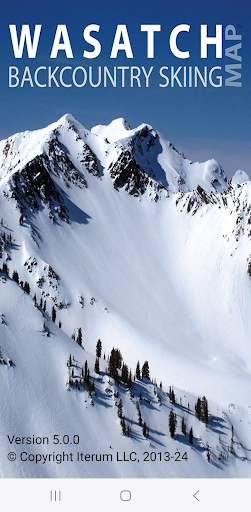 Wasatch Backcountry Skiing Map screenshot