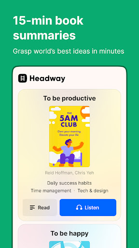 Headway: 15-Min Book Summaries screenshot