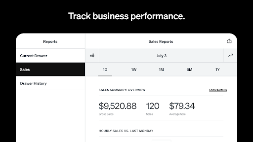 Square Point of Sale: Payment screenshot