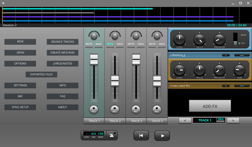 J4T Multitrack Recorder screenshot