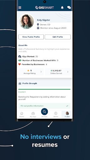 GigSmart Get Gigs screenshot