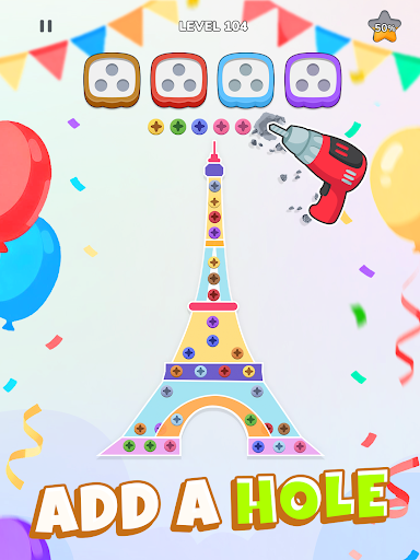 Unscrew Nuts Sort: Pin Puzzle screenshot