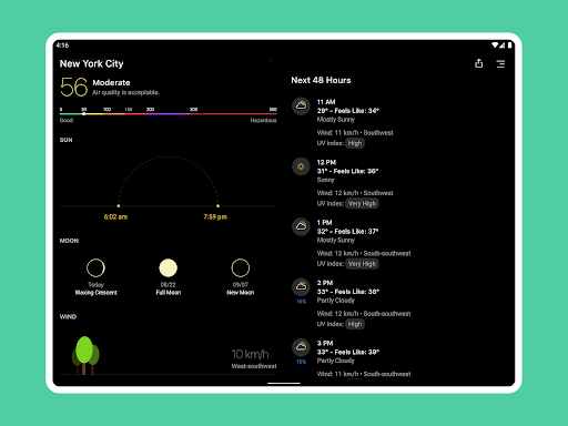 Today Weather:Data by NOAA/NWS screenshot