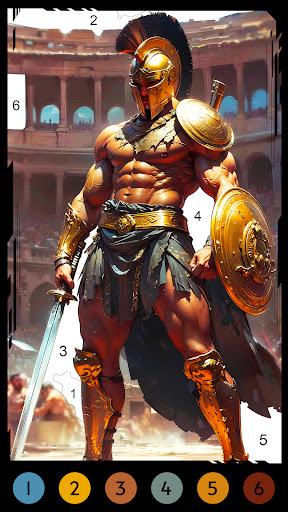 Alpha Color: Men coloring book screenshot