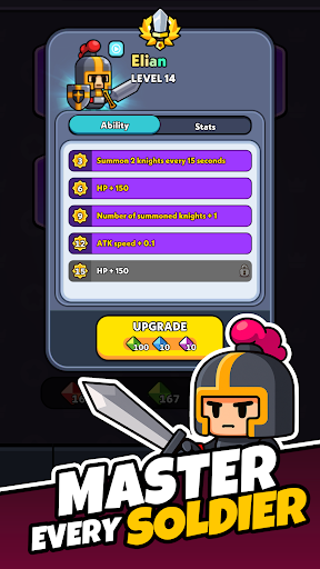 Tiny Warriors Rush - Idle TD screenshot