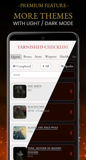 Tarnished Checklist Premium screenshot