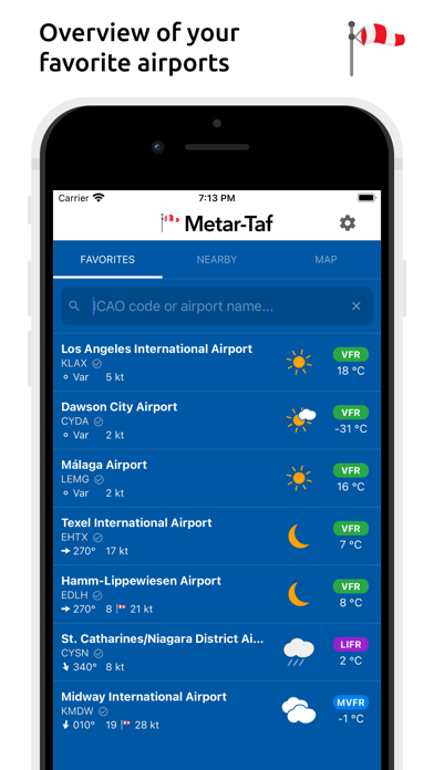Metar-Taf - Visual decoder screenshot