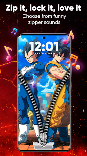 Zipper Lock Screen & Wallpaper screenshot