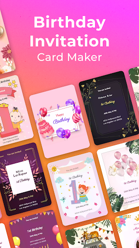 Birthday Invitation Card Maker screenshot