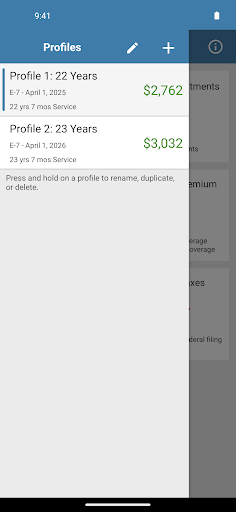 Military Retirement screenshot