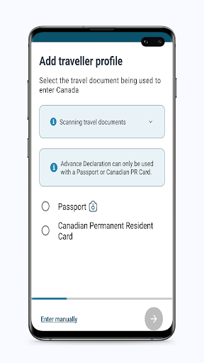 ArriveCAN screenshot