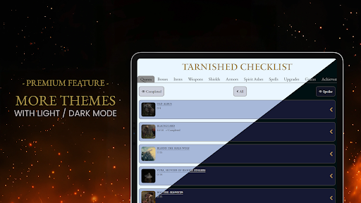 Tarnished Checklist Premium screenshot
