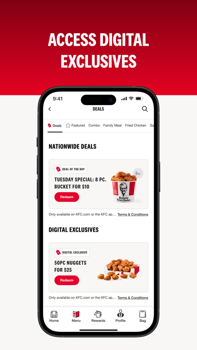 KFC US - Ordering App screenshot