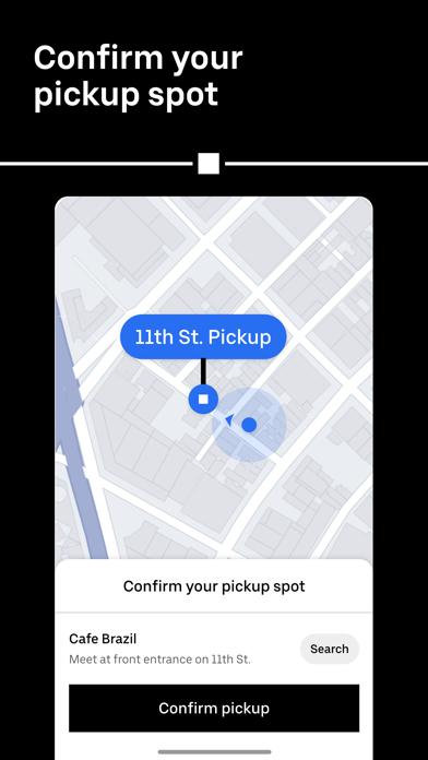 Uber - Request a ride screenshot