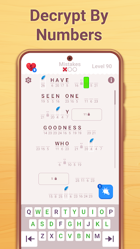Cryptogram - Word Brain Puzzle screenshot