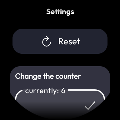 Counter for Wear OS screenshot