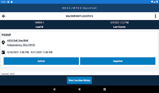 MacroPoint for Truckers screenshot