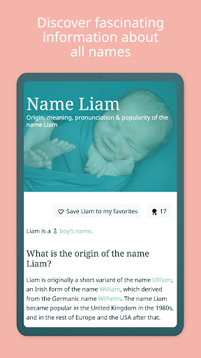 Baby Names / First Names 2025 screenshot