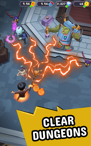 Wizario: Idle Magic RPG screenshot