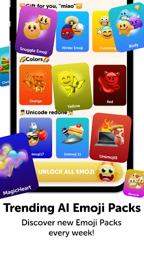 Emoji Up genmoji sticker maker screenshot