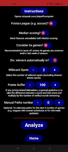 PlayoffComputer screenshot